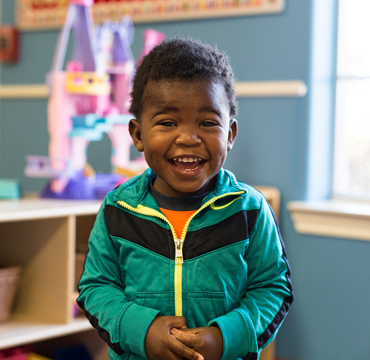 Boy smiling